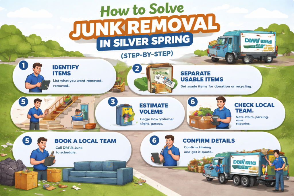 How to Solve Junk Removal in Silver Spring (Step-by-Step)