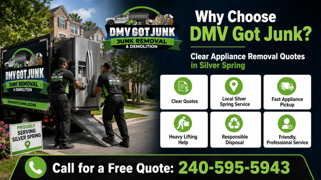 Why Choose DMV Got Junk for Clear Appliance Removal Quotes